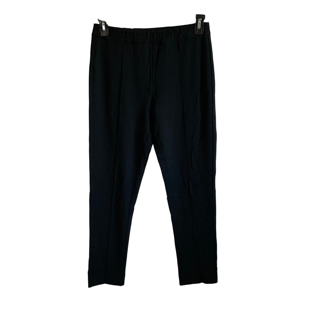 Soft‎ Surroundings Black Pleated Pull On Casual Ankle Length Pants - Medium